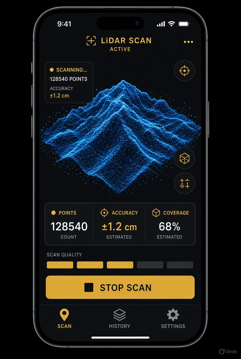 LiDAR scan on iPhone